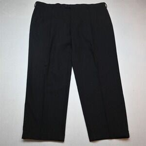 Pronto Uomo 46x30 Charcoal Gray 100% Wool Pleated Cuffed Classic Dress Pants